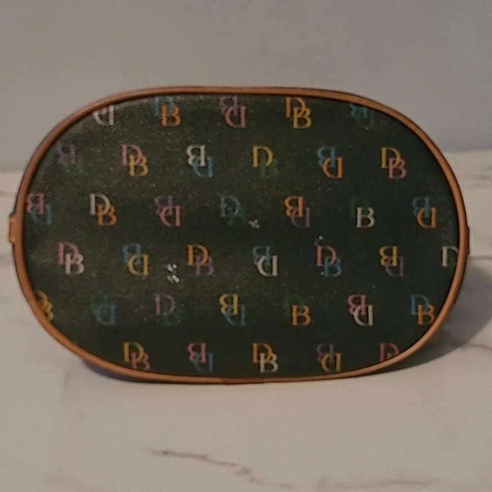 Vintage Dooney & Bourke Rainbow Monogram Logo Mini Hobo Bucket Bag Purse Y2K - Picture 5 of 16